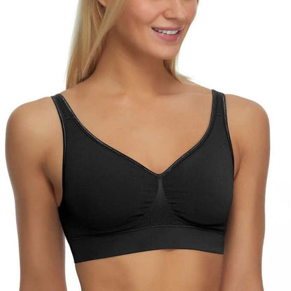 NEW 2x Black Bow Seamless Bras Lightly Lined Underwire free Black and Nude, not_nwt - Black Bow- Buttons & Beans Co.