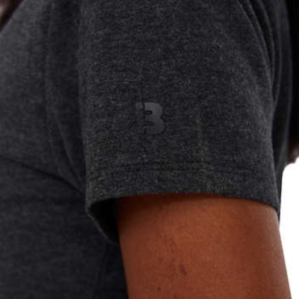 NEW Bench Women's Logo Short Sleeve T-Shirt | Heathered Black, Charcoal, Ruched, nwt - Bench- Buttons & Beans Co.