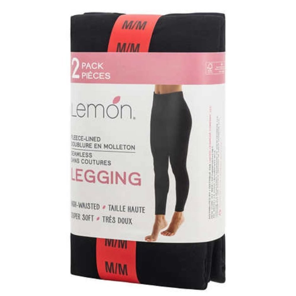 NEW Lemon Women's Fleece-lined Leggings | 2 Pack Black, not_nwt - Lemon- Buttons & Beans Co.