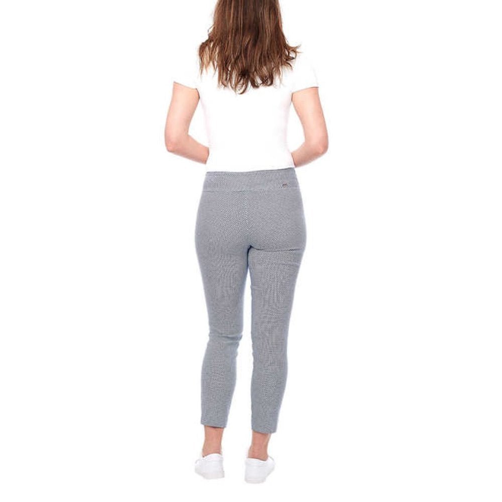 NEW S.C. & Co. Women’s Pull-on Ankle Pant with Tummy Control Panel | Geo Blue, nwt - S.C & Co.- Buttons & Beans Co.