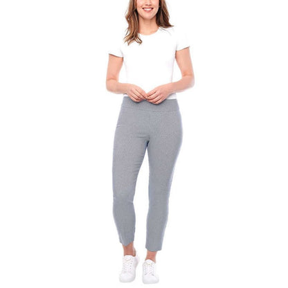 NEW S.C. & Co. Women’s Pull-on Ankle Pant with Tummy Control Panel | Geo Blue, nwt - S.C & Co.- Buttons & Beans Co.